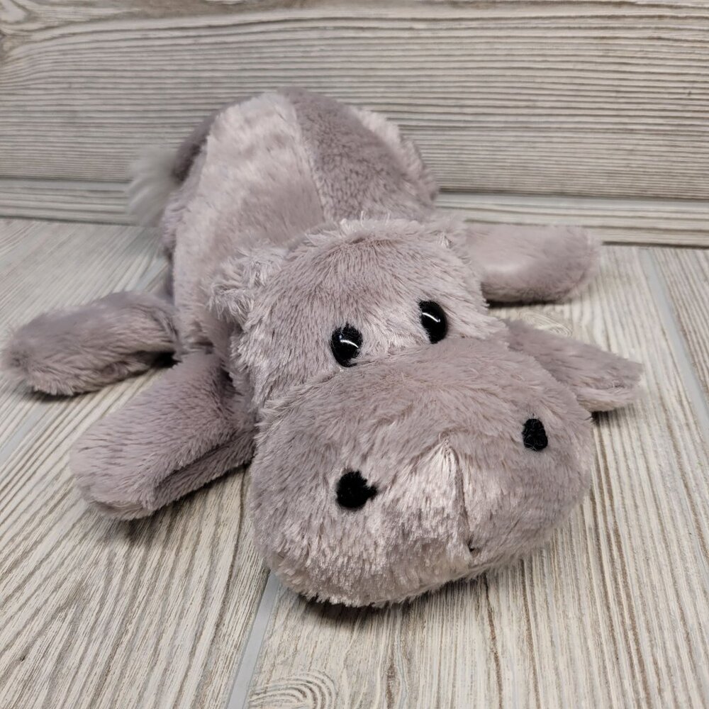 Caltoy Plush Hippo Hand Puppet Gray Hippopotamus Zoo Animal‎